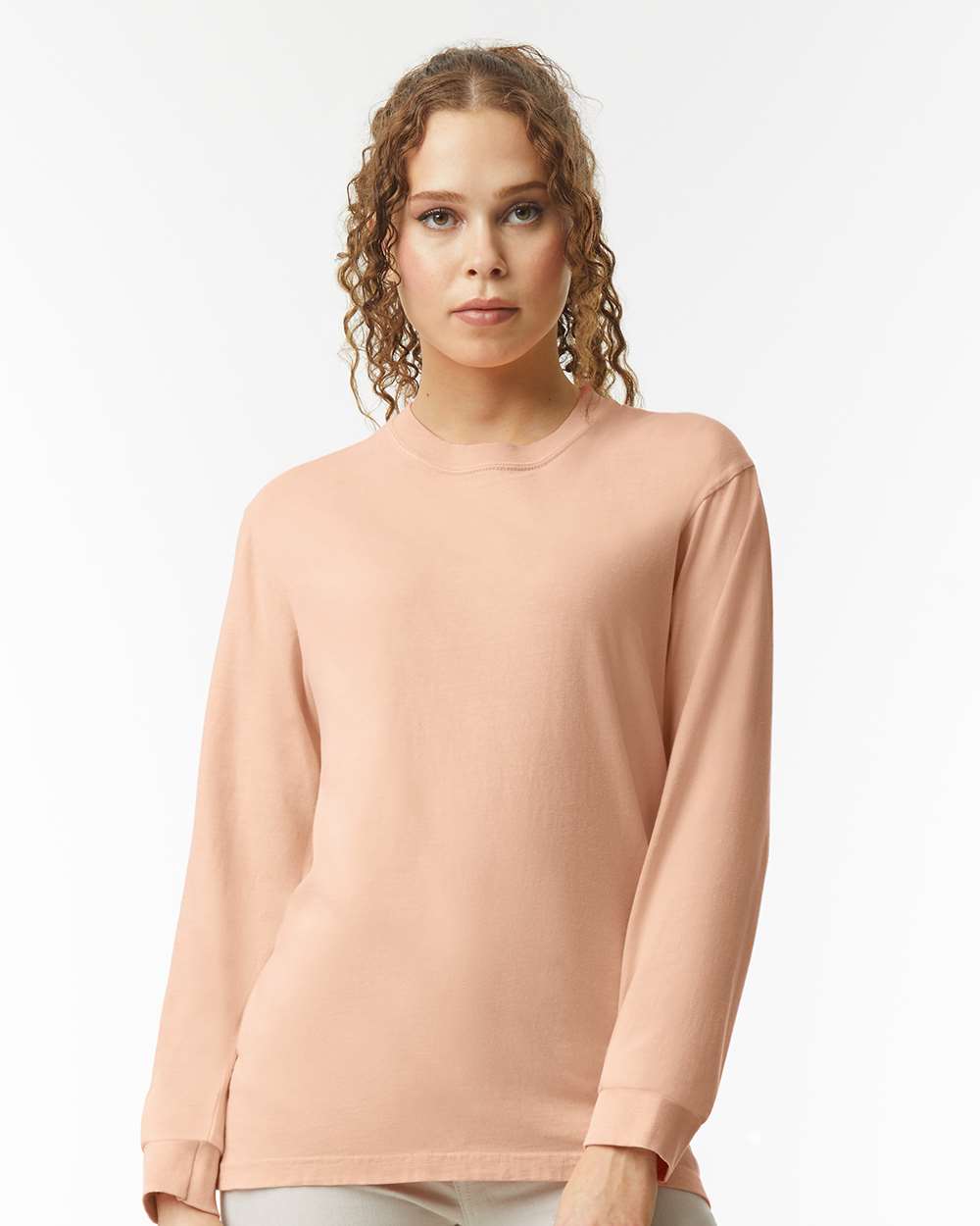 Garment-Dyed Heavyweight Long Sleeve T-Shirt - 6014