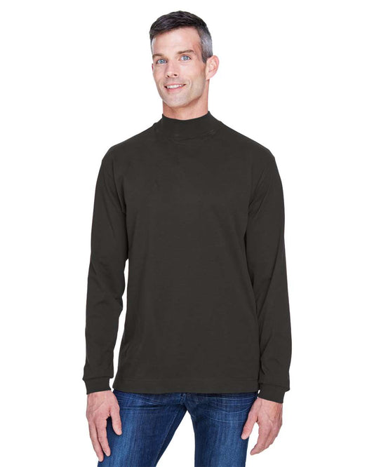 Adult Sueded Cotton Jersey Mock Turtleneck - D420