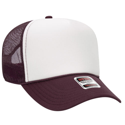 OTTO CAP® 5 Panel Mid Profile Mesh Back Trucker Hat 32-467