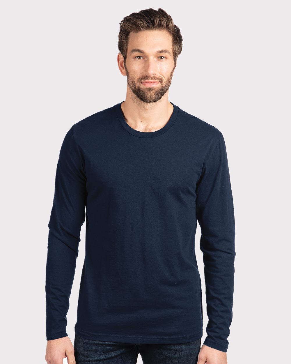 Cotton Long Sleeve T-Shirt - 3601-Next Level-WowApparelNYC-blank apparel-nyc-clothing blanks