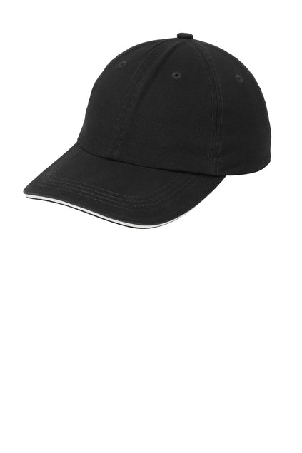Port Authority® Sandwich Bill Cap with Striped Closure C830