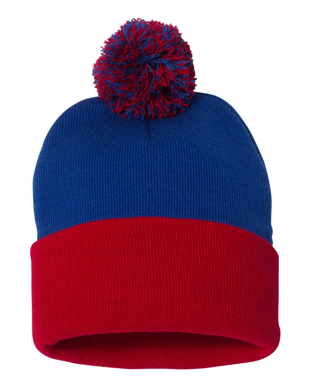 12" Pom-Pom Cuffed Beanie - SP15