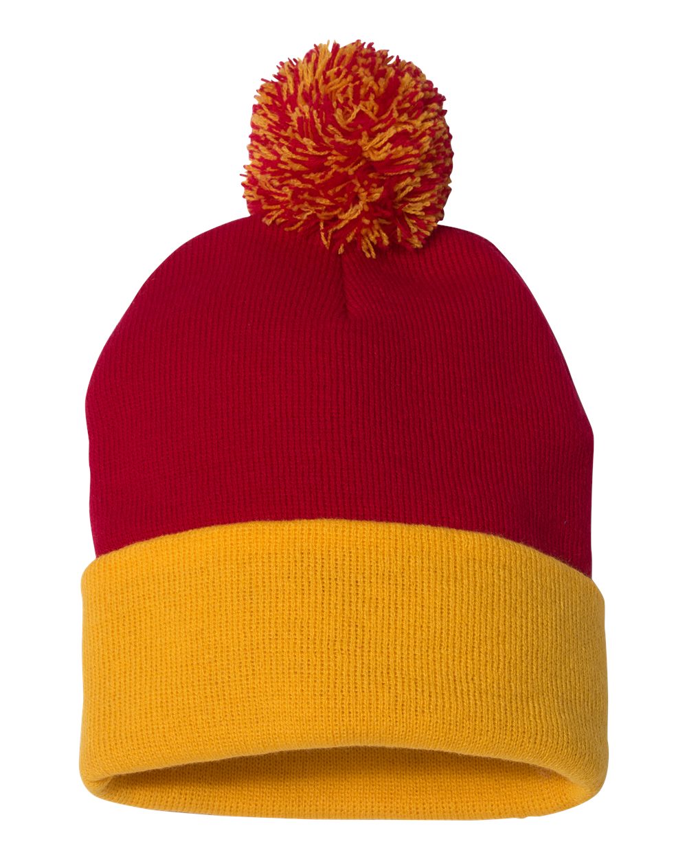 12" Pom-Pom Cuffed Beanie - SP15