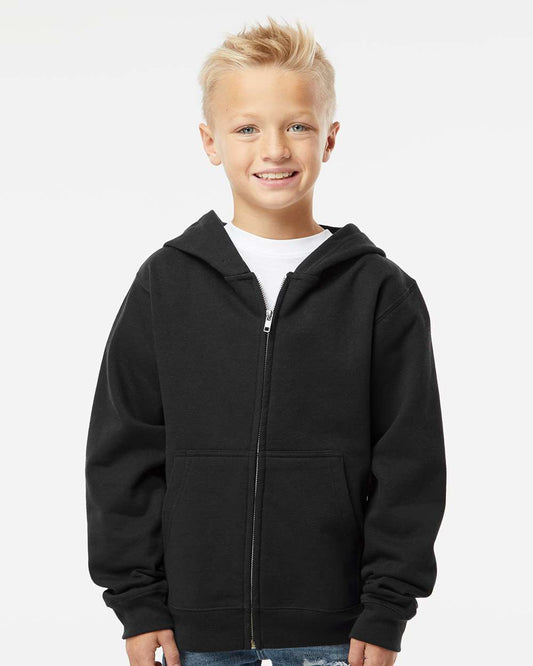 Youth Midweight Full-Zip Hooded Sweatshirt - SS4001YZ