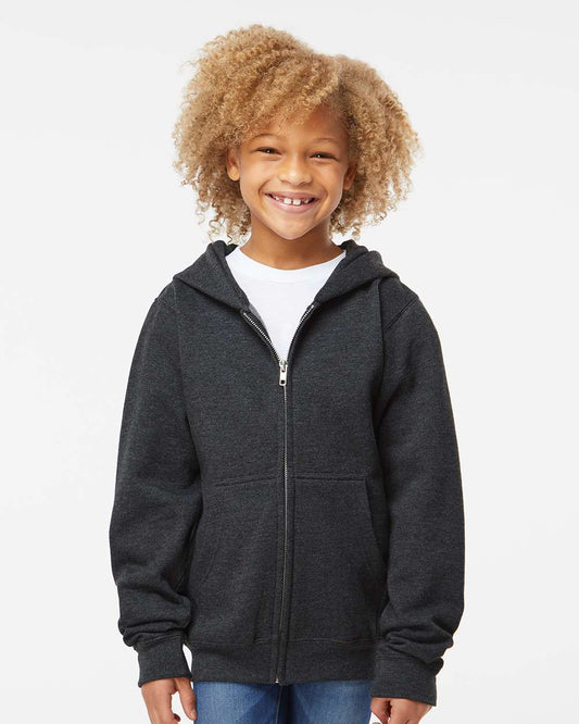 Youth Midweight Full-Zip Hooded Sweatshirt - SS4001YZ