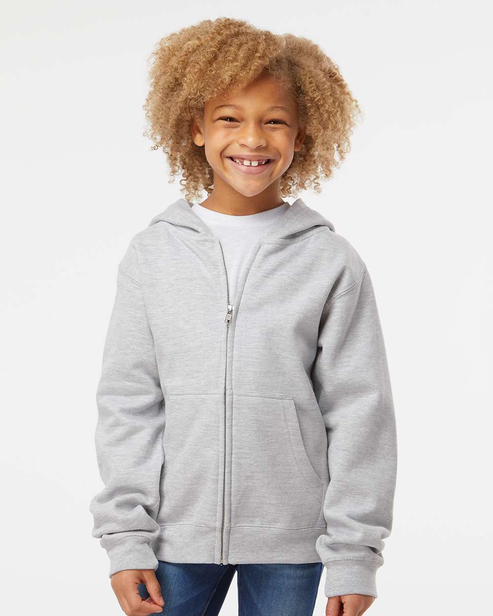 Youth Midweight Full-Zip Hooded Sweatshirt - SS4001YZ
