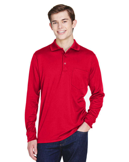 Adult Pinnacle Performance Long-Sleeve Piqué Polo with Pocket - 88192P