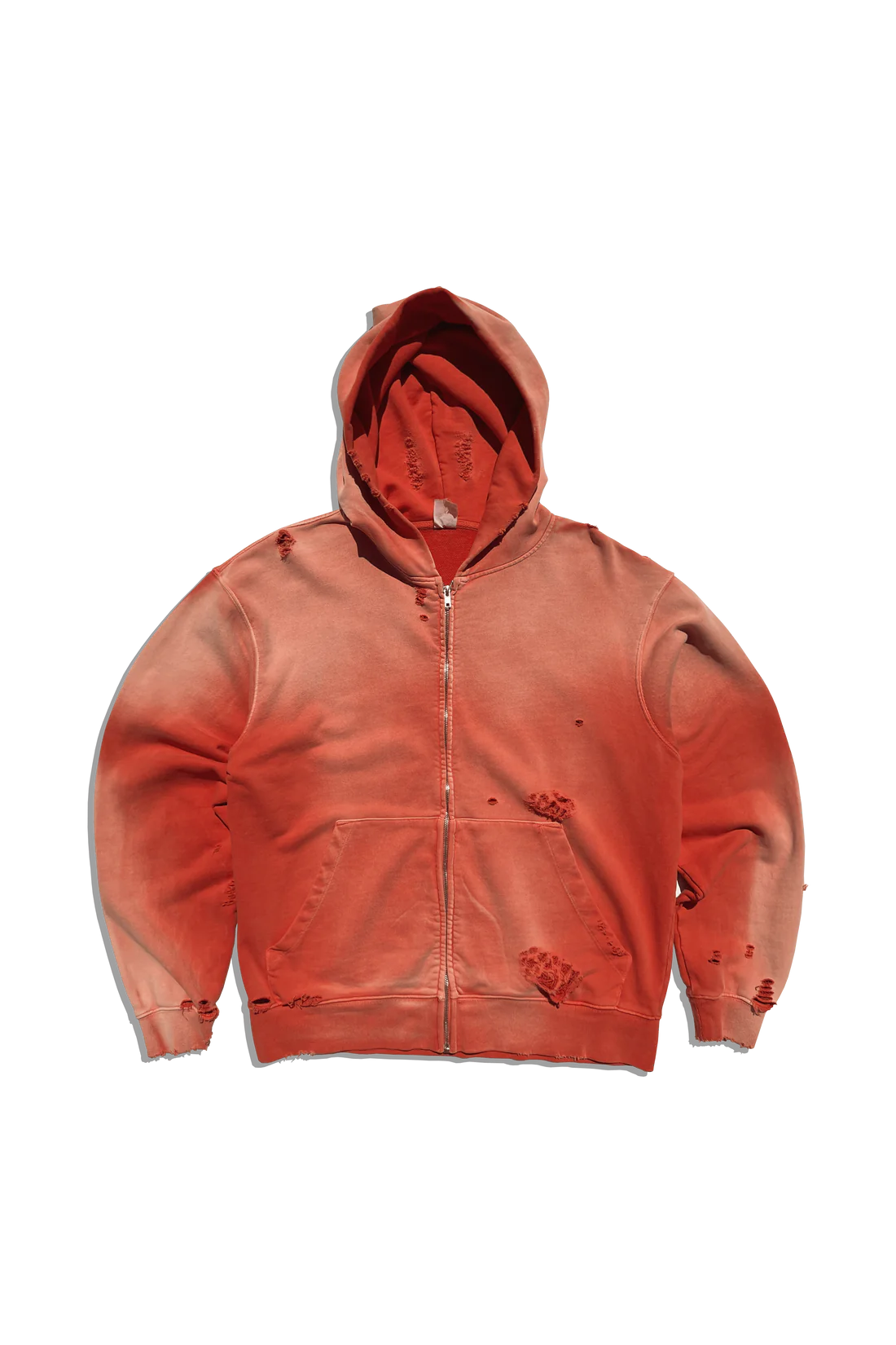 Exclusive Cross Country Zip Hoodie - Distressed Blood Orange Slushie EC2015