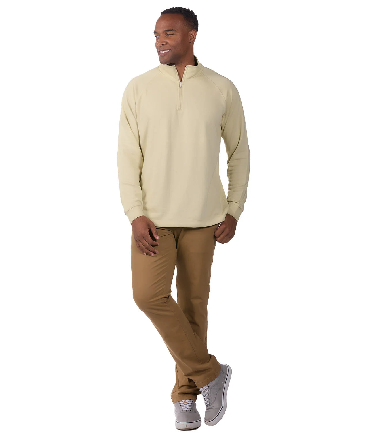 RAGLAN 1/4 ZIP MOCKNECK UFR-3245