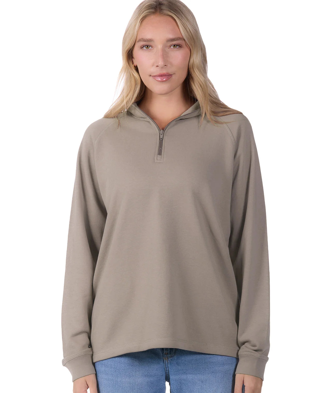 RAGLAN 1/4 ZIP MOCKNECK UFR-3245