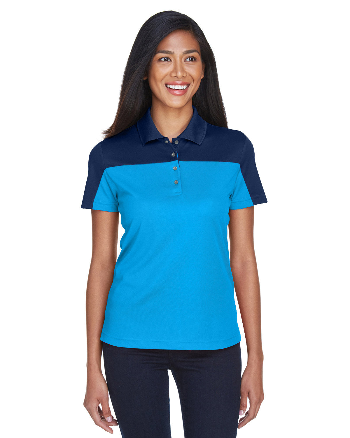 Ladies' Balance Colorblock Performance Piqué Polo - CE101W