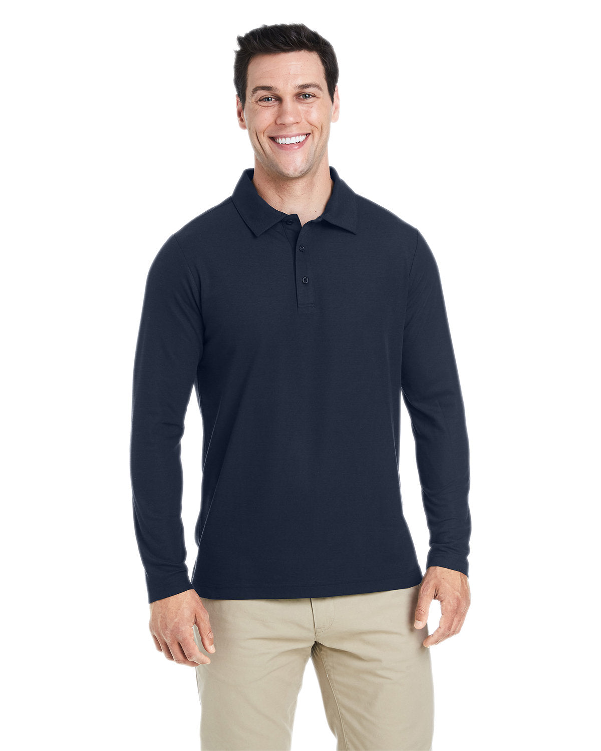 Men's Fusion ChromaSoft™ Long-Sleeve Pique Polo - CE112L