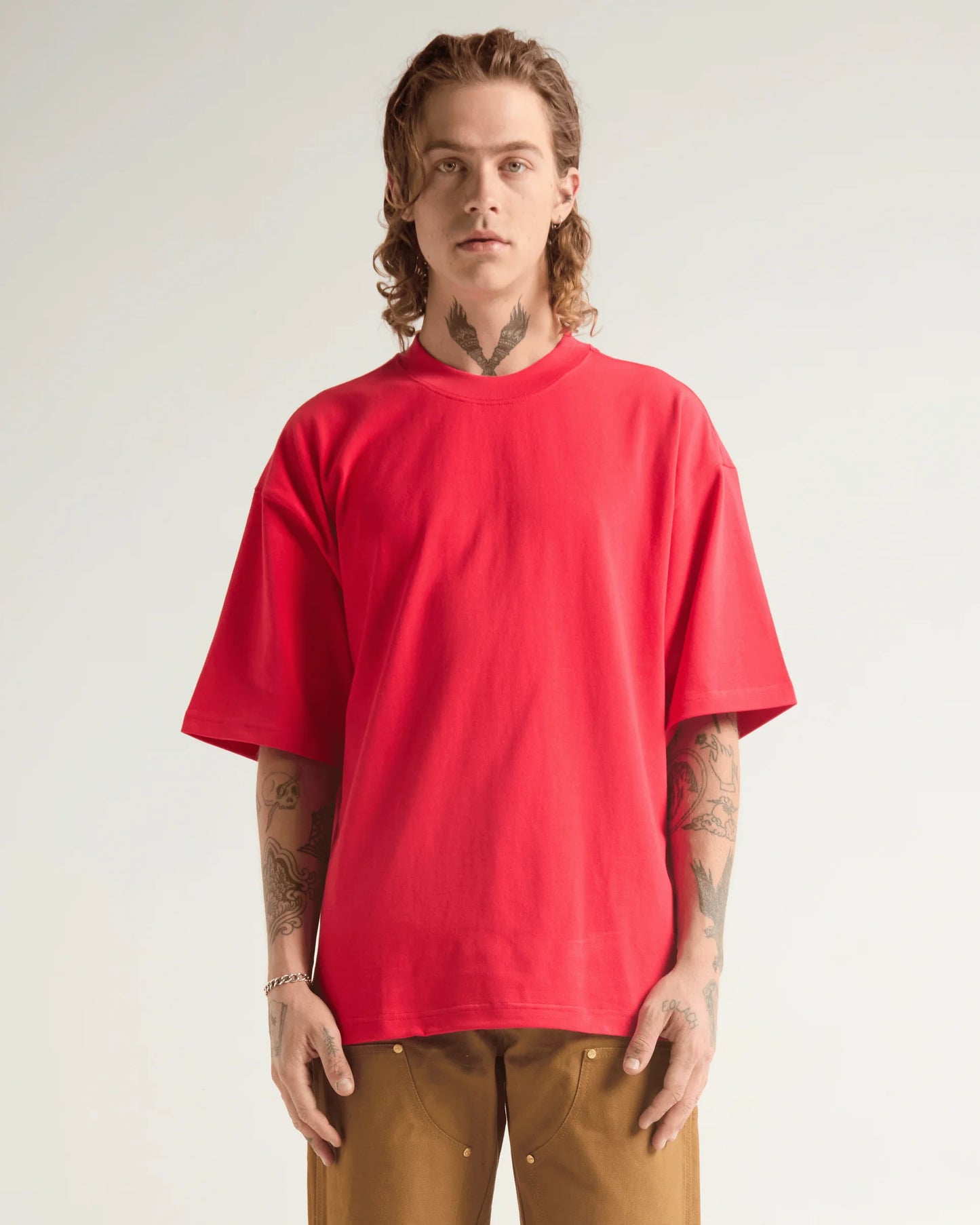 Shaka Wear Men's Garment Dyed Designer T-Shirt - SHGDN