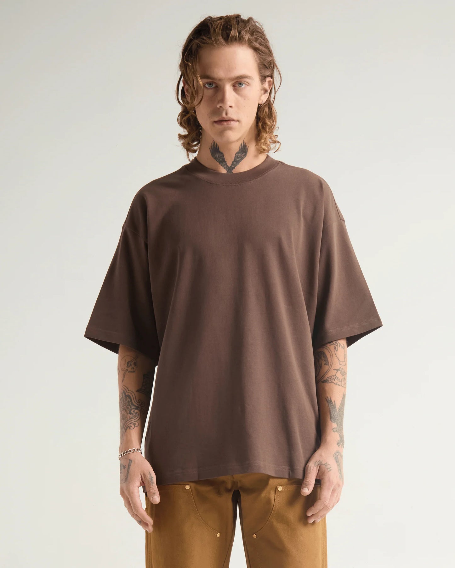 Shaka Wear Men's Garment Dyed Designer T-Shirt - SHGDN