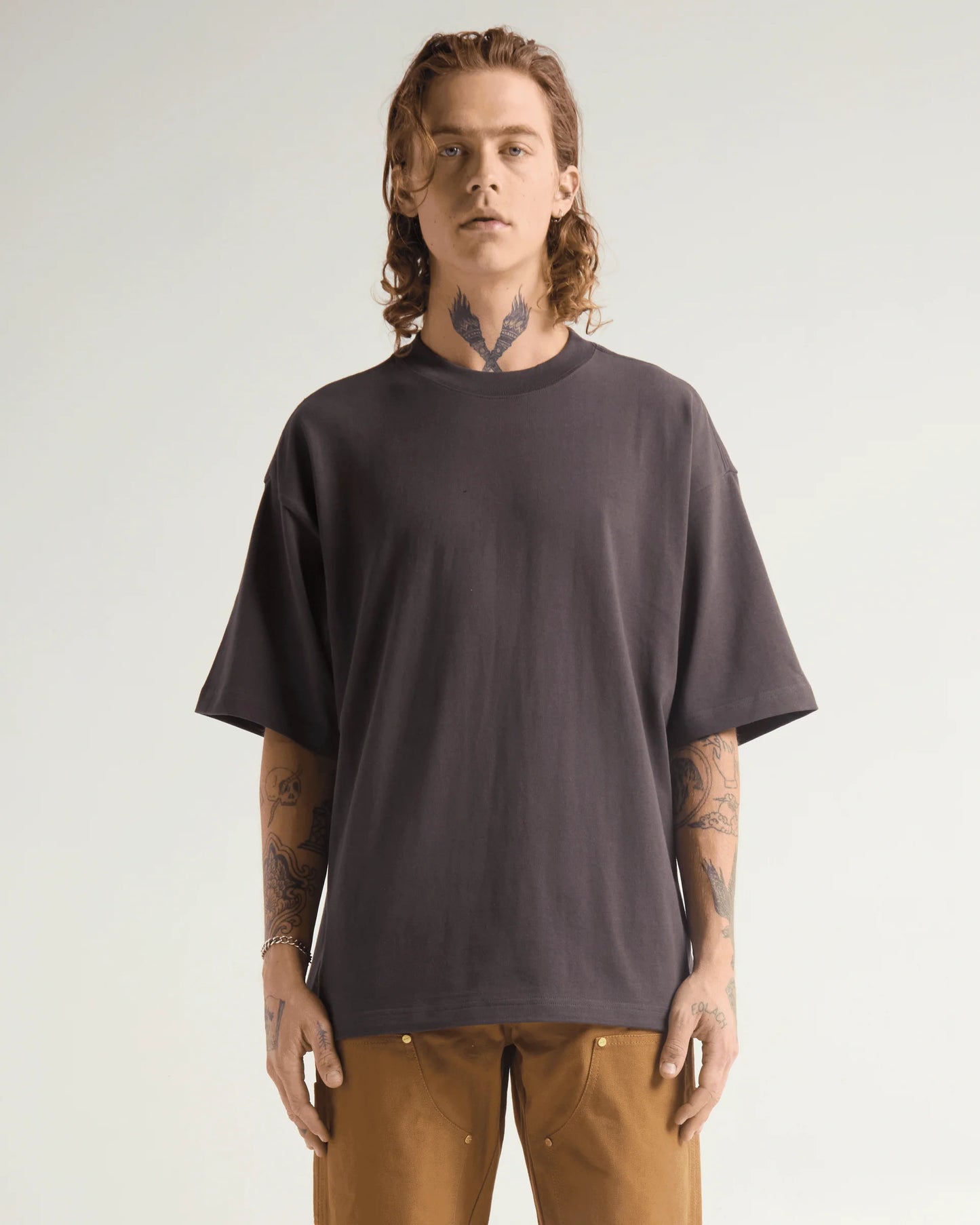 Shaka Wear Men's Garment Dyed Designer T-Shirt - SHGDN