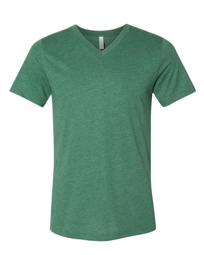 Heather CVC V-Neck Tee - 3005CVC
