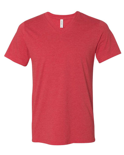 Heather CVC V-Neck Tee - 3005CVC