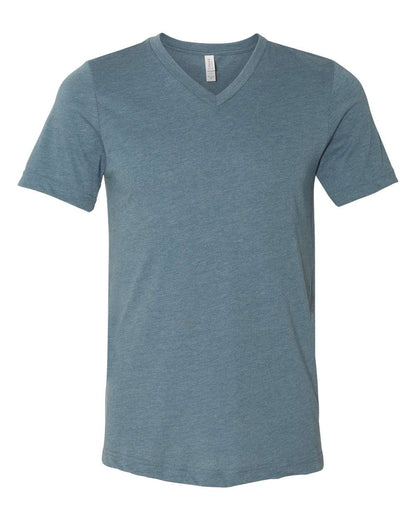 Heather CVC V-Neck Tee - 3005CVC