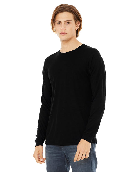 Jersey Long Sleeve Tee - 3501 (more colors #1)-BELLA + CANVAS-WowApparelNYC-blank apparel-nyc-clothing blanks
