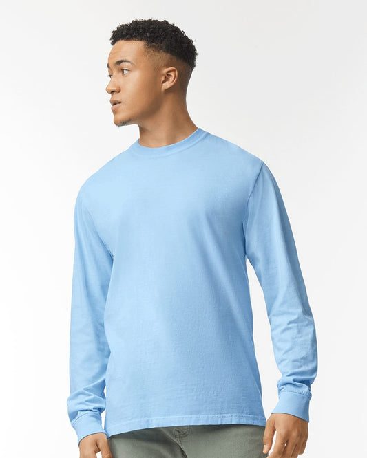 Garment-Dyed Heavyweight Long Sleeve T-Shirt - 6014-Comfort Colors-WowApparelNYC-blank apparel-nyc-clothing blanks