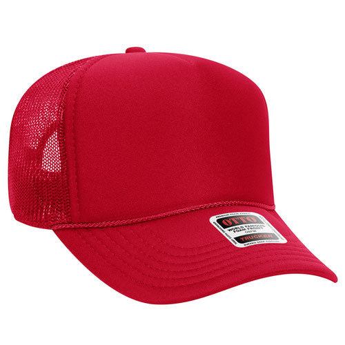 OTTO CAP® 5 Panel Mid Profile Mesh Back Trucker Hat  32-467