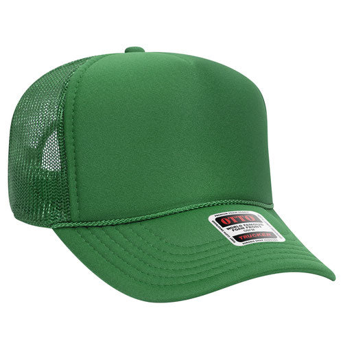 OTTO CAP® 5 Panel Mid Profile Mesh Back Trucker Hat  32-467