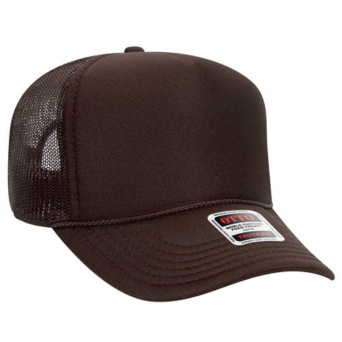 OTTO CAP® 5 Panel Mid Profile Mesh Back Trucker Hat  32-467