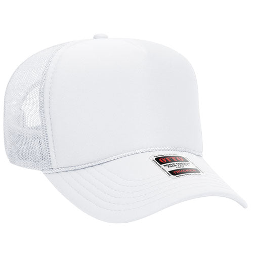 OTTO CAP® 5 Panel Mid Profile Mesh Back Trucker Hat  32-467