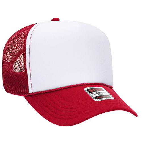 OTTO CAP® 5 Panel Mid Profile Mesh Back Trucker Hat  32-467