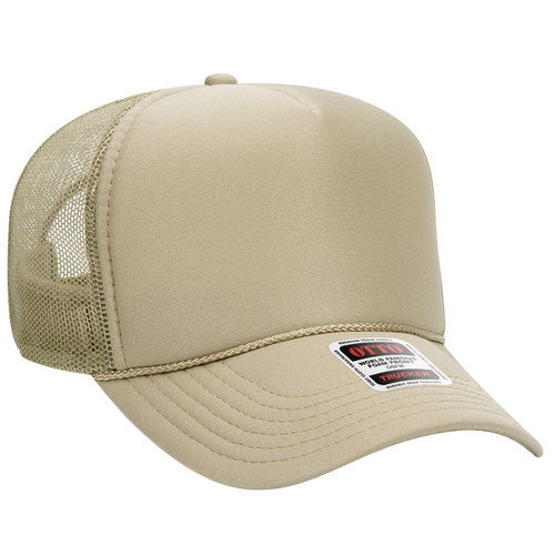 OTTO CAP® 5 Panel Mid Profile Mesh Back Trucker Hat  32-467