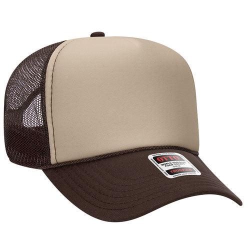 OTTO CAP® 5 Panel Mid Profile Mesh Back Trucker Hat  32-467
