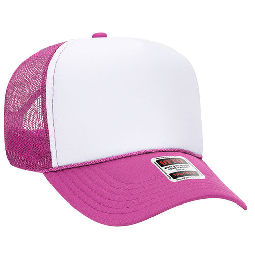 OTTO CAP® 5 Panel Mid Profile Mesh Back Trucker Hat  32-467