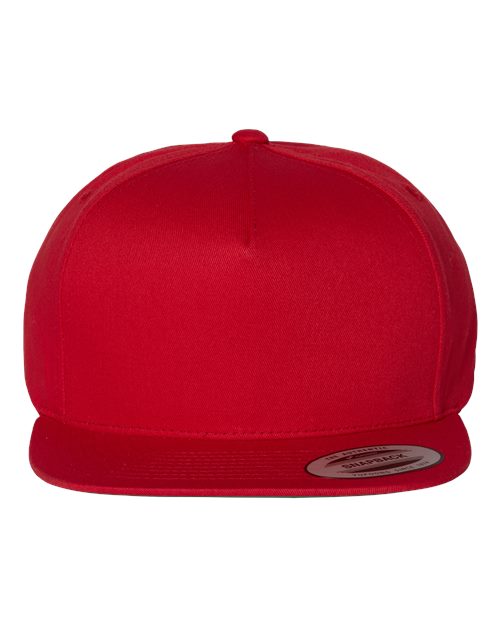 Five-Panel Cotton Twill Snapback Cap - 6007