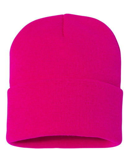 12" Solid Cuffed Beanie - SP12