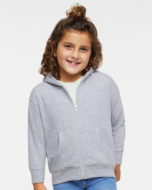Toddler Full-Zip Fleece Hoodie - 3346-Rabbit Skins-WowApparelNYC-blank apparel-nyc-clothing blanks