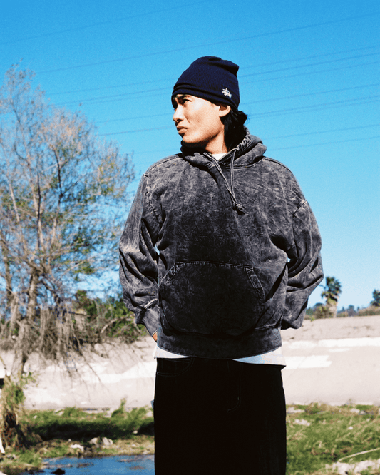 Acid Wash Park Hoodie / EC1325