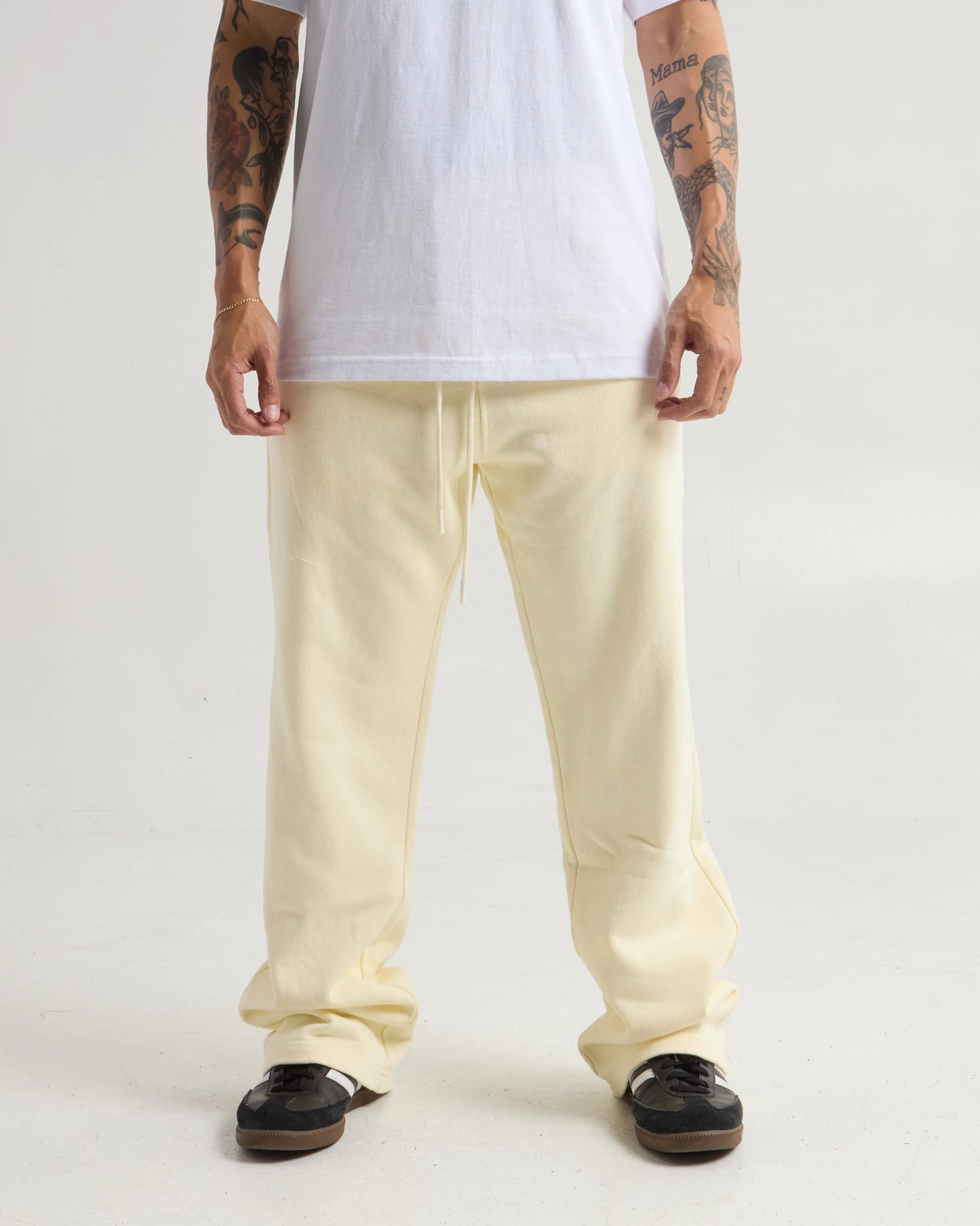 Garment Dye Straight Leg Baggy Sweatpants